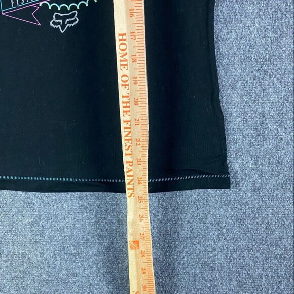 Fox Top Women's Large Black Short‎ Sleeve Casual Graphic Adults Shirt L - Picture 4 of 7